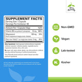 Gélules véganes avec P5P et zinc pour absorption optimale.