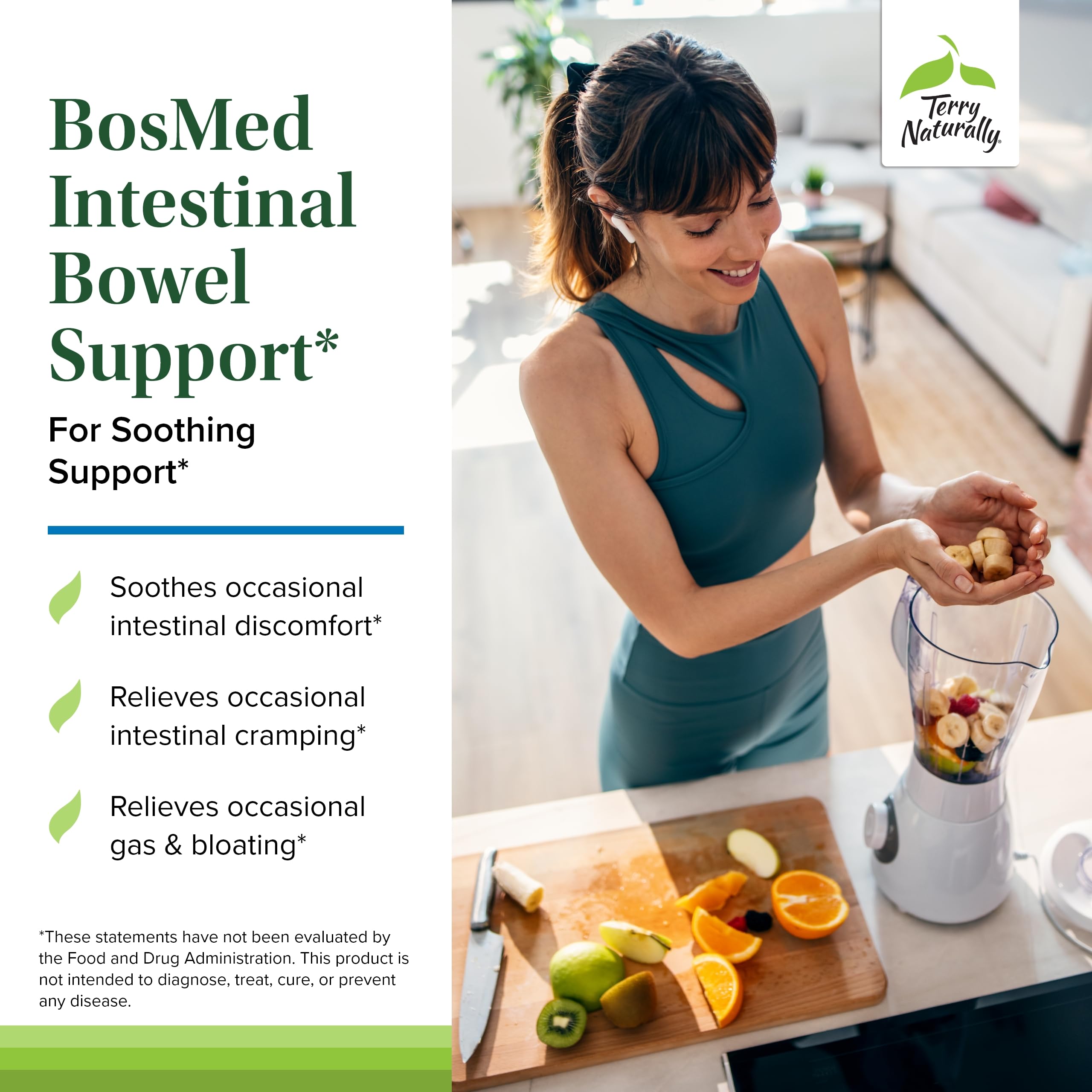 Terry Naturally BosMed : capsules molles faciles à avaler pour la routine quotidienne.