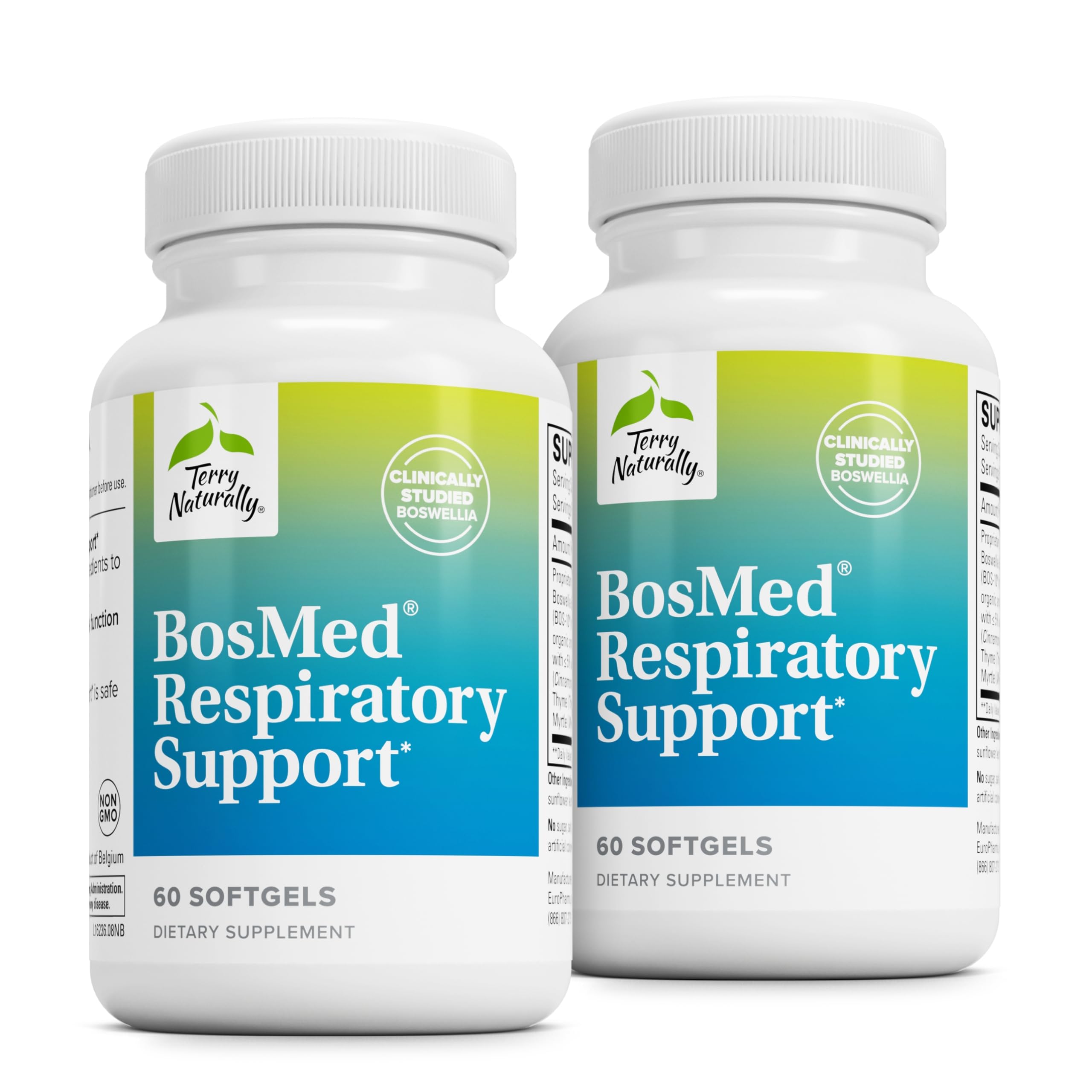 BosMed Terry Naturally - bouteille avec capsules softgel pour le soutien respiratoire potentiel