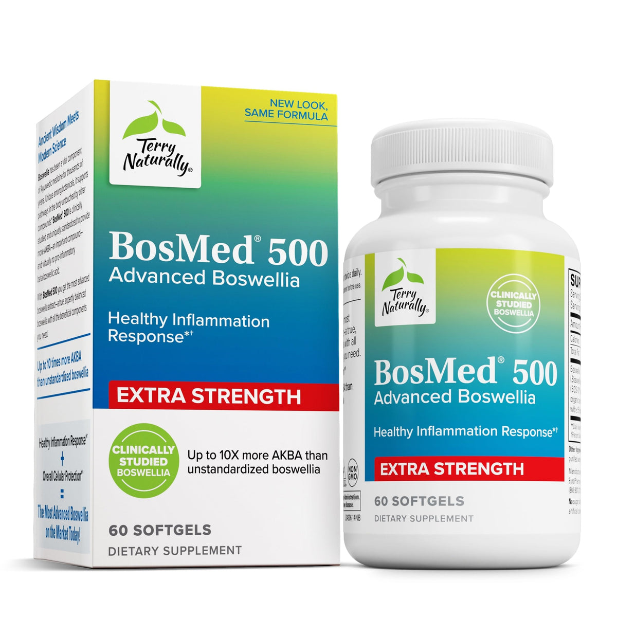 BosMed 500 de Terry Naturally – bouteille visible, soutien pulmonaire potentiel au quotidien.