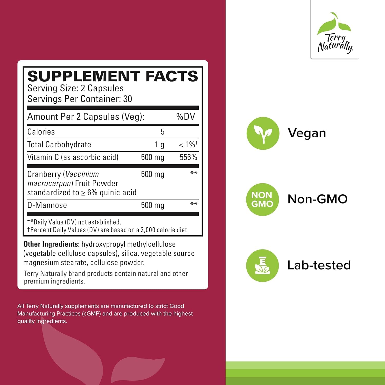 Terry Naturally capsules urinaire — 60 portions dans une boîte pratique pour la routine.