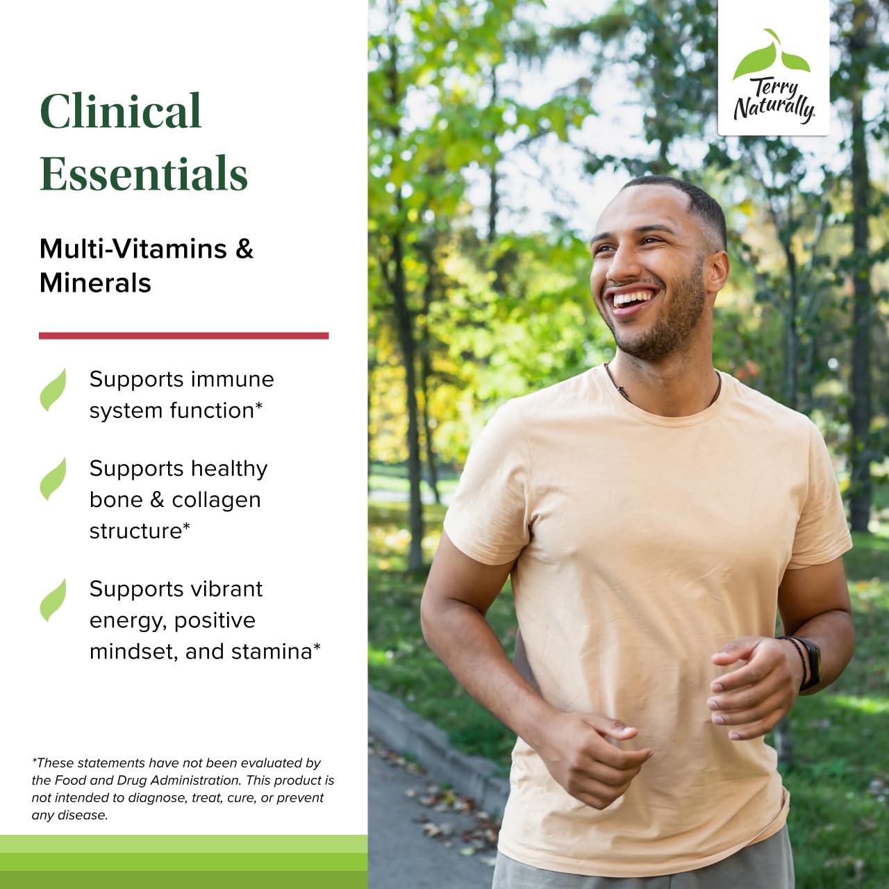 Terry Naturally Clinical Essentials prise quotidienne avec capsules faciles à avaler