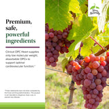 Terry Naturally OPC Heart, extrait-de-pepins-de-raisin: présence d’extrait de raisin pour le soutien vasculaire.