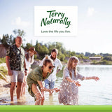 Terry Naturally Complete Testosterone Support – emballage végan et capsules faciles à intégrer à la routine.
