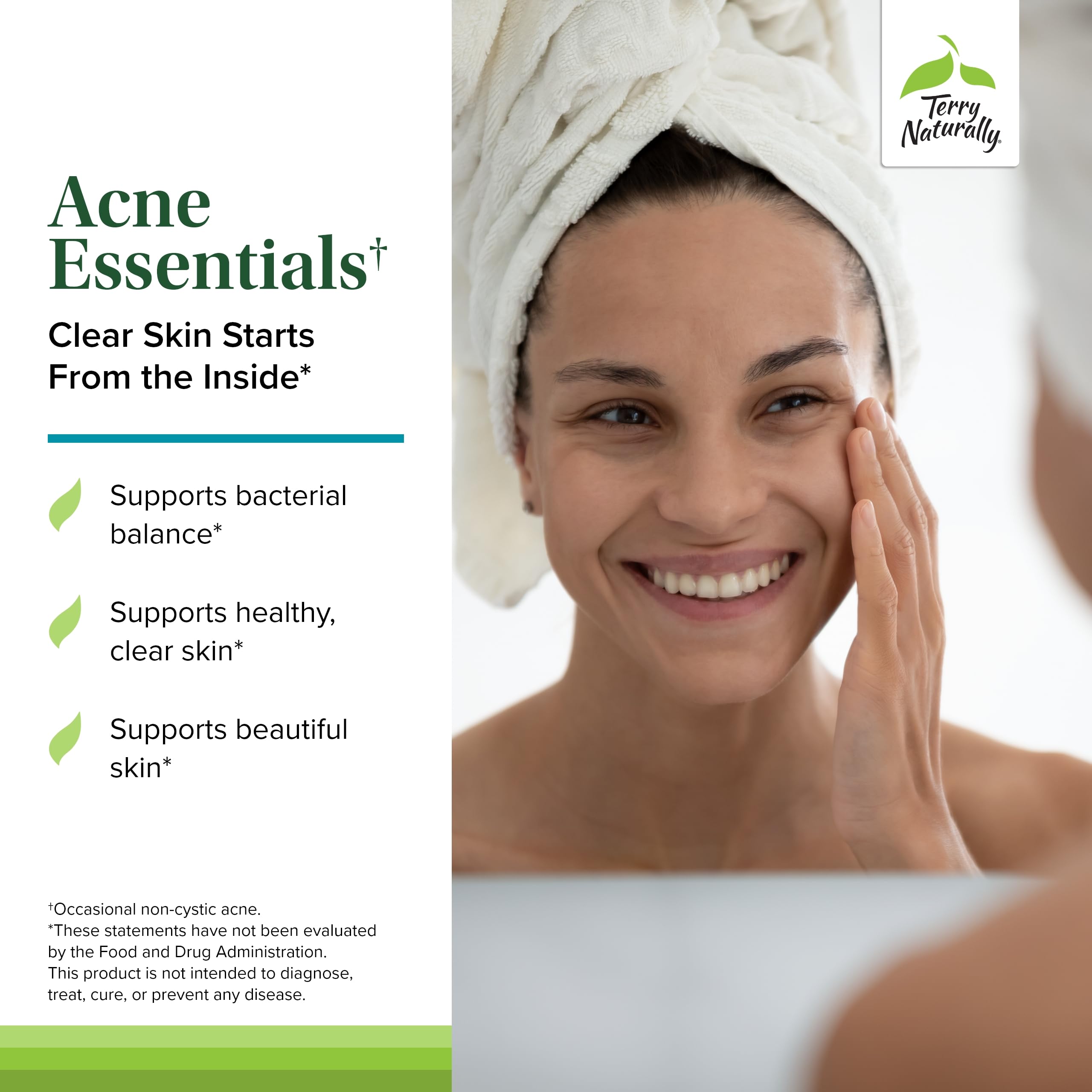Terry Naturally composition vitamine A, C et zinc pour la peau.
