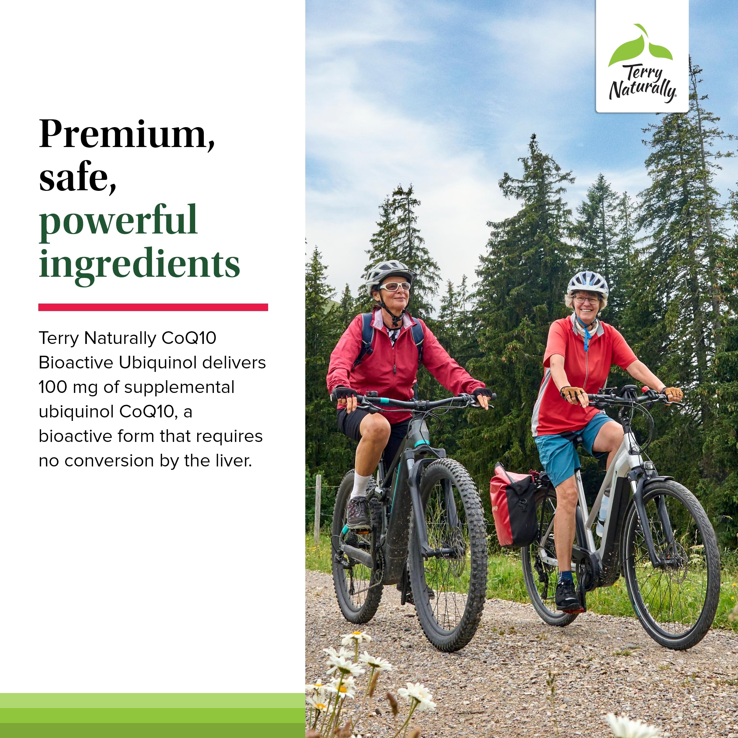Terry Naturally CoQ10 BioActive ubiquinol – dose journalière recommandée.