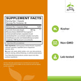 CuraMed 500mg avec absorption optimisée grâce au curcumin et huile essentielle de curcuma.