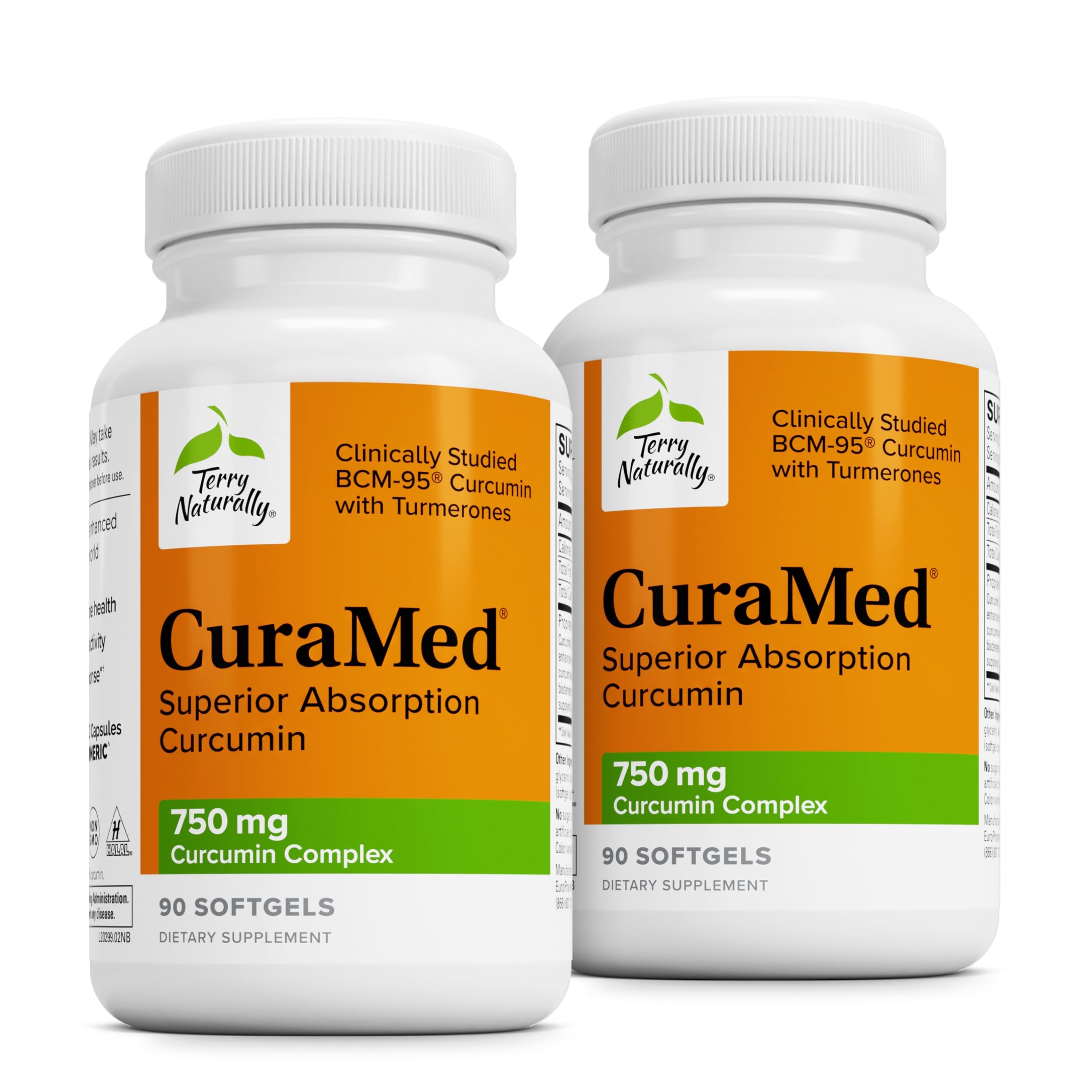 CuraMed 750 mg, bouteille vue frontale montrant le format et l’étiquette.