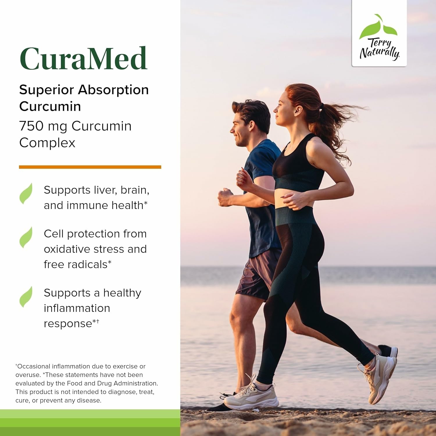 Capsules CuraMed 750mg, détail en gros plan montrant la texture des gélules.