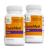 Terry Naturally CuraMed Brain – Bouteille, capsules potentielles pour concentration et clarté mentale.