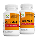 CuraMed de Terry Naturally – bouteille montrant le soutien potentiel pour douleur occasionnelle
