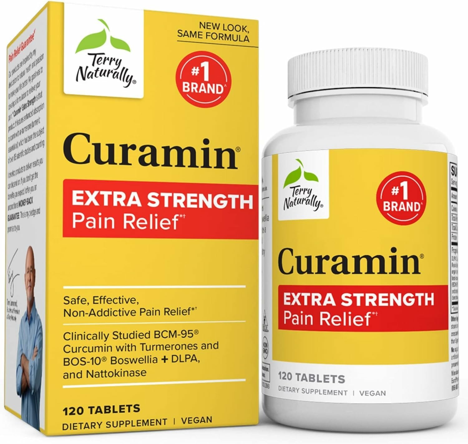 Terry Naturally Curamin Extra – bouteille visible pour le soutien circulatoire.