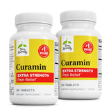 Terry Naturally Curamin Extra Strength, bouteille en gros plan, soutien potentiel à la circulation.