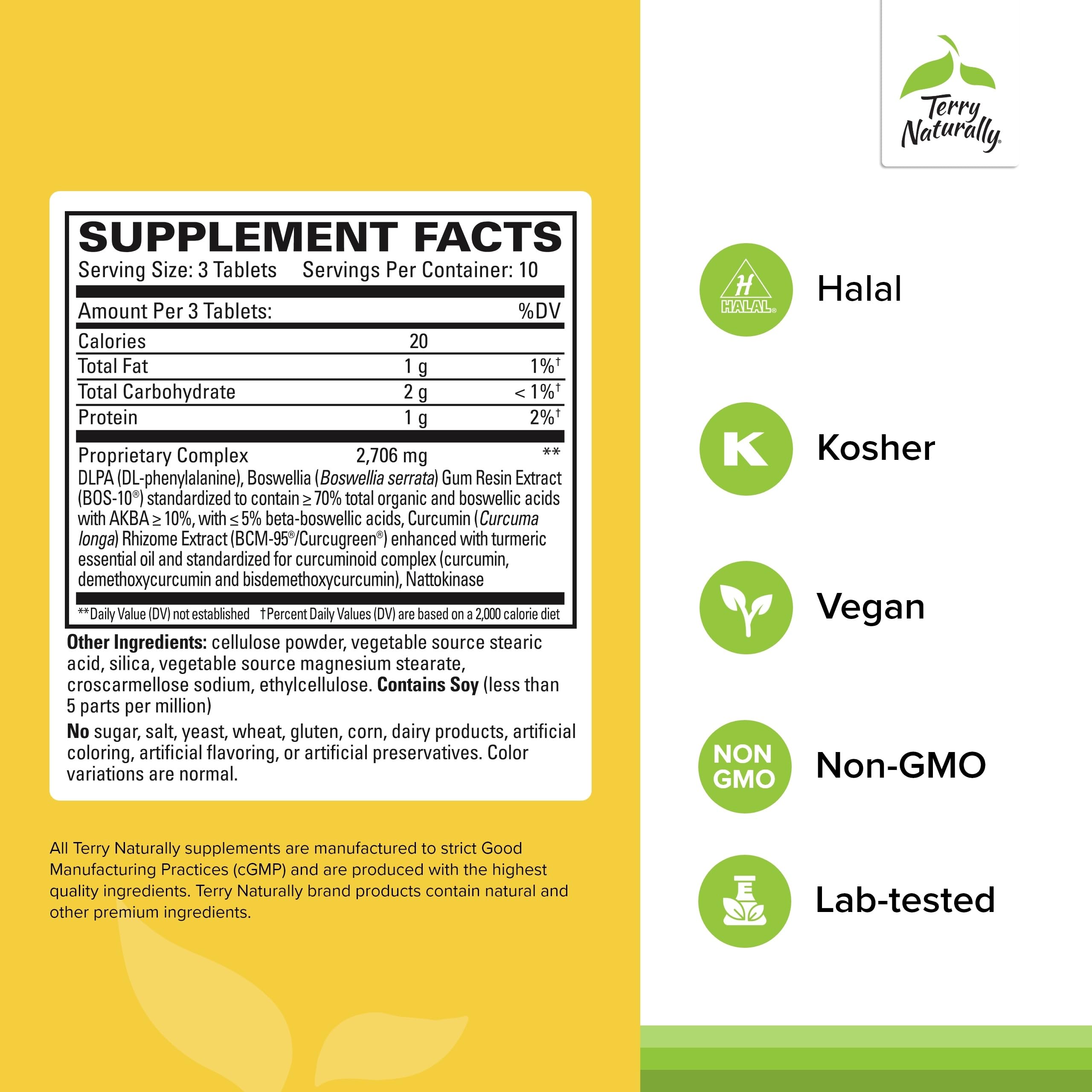 Terry Naturally Curamin Extra Strength – capsules faciles à prendre, soutien potentiel à l’énergie musculaire.