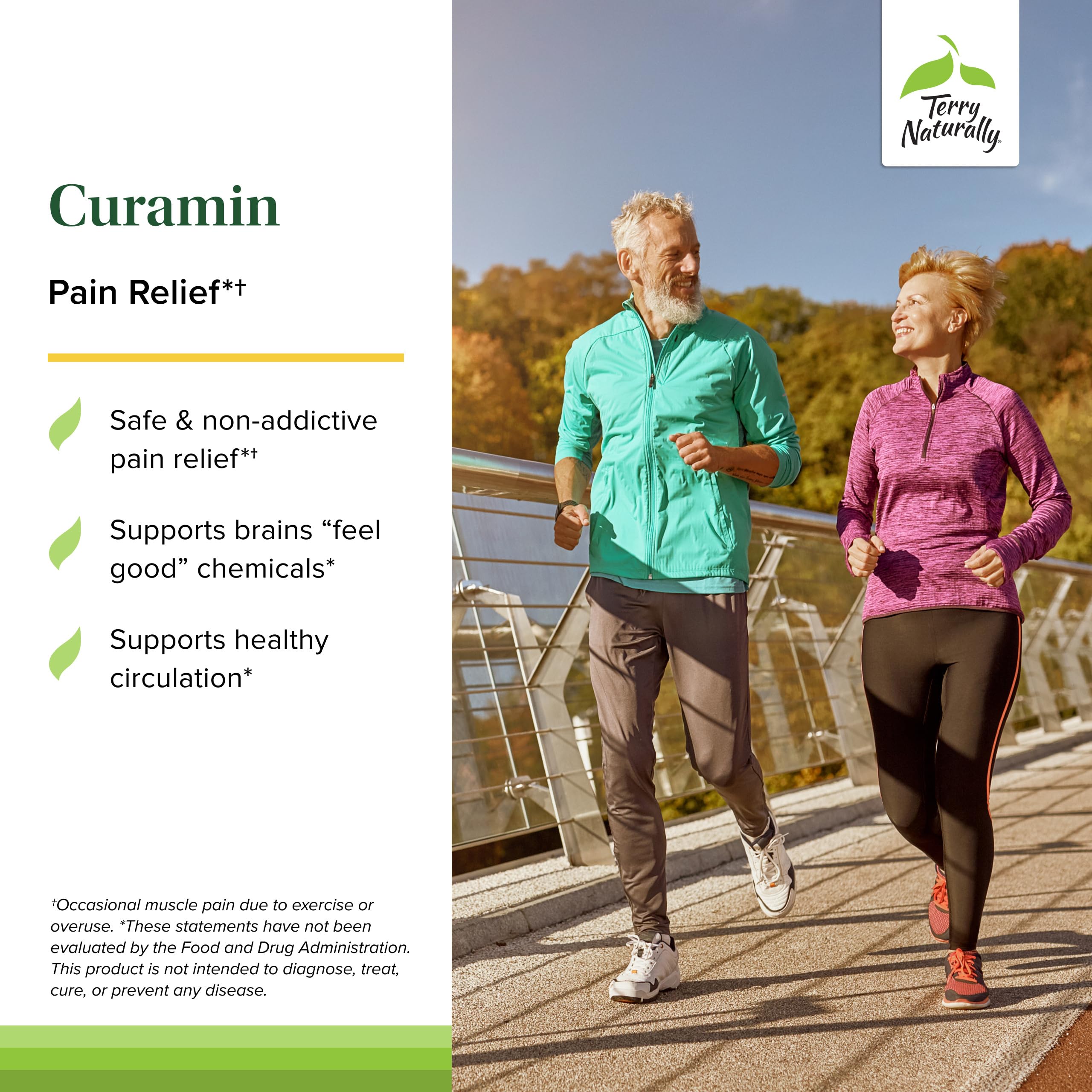 Terry Naturally Curamin – composition BCM-95 pour le soutien musculaire.