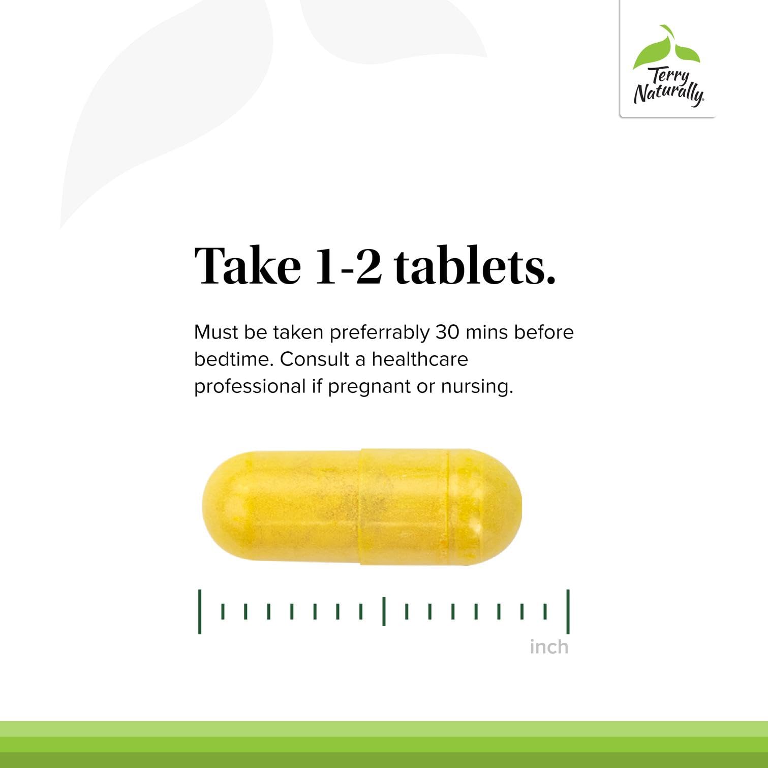 Terry Naturally Curamin Nighttime boswellia et DLPA pour la relaxation nocturne