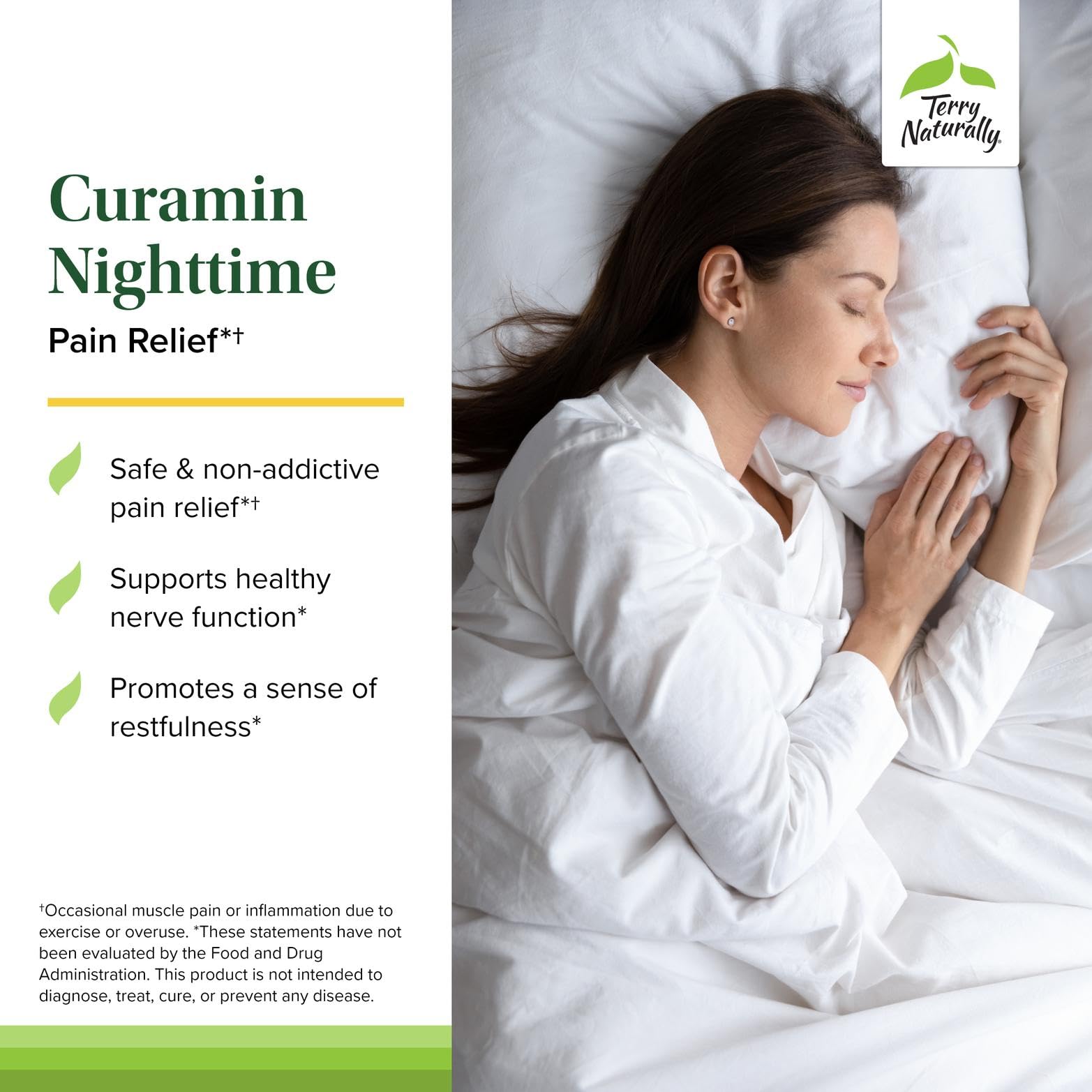 Terry Naturally Curamin Nighttime curcumin BCM-95 avec absorption accrue