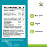 Terry Naturally étiquette produit sans additifs artificiels et transparence.