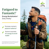 Étiquette montrant les vitamines et le mélange Terry Naturally pour énergie et vitalité.