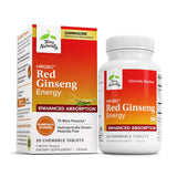 Terry Naturally HRG80 Ginseng Rouge, bouteille, soutien énergie durable au quotidien.