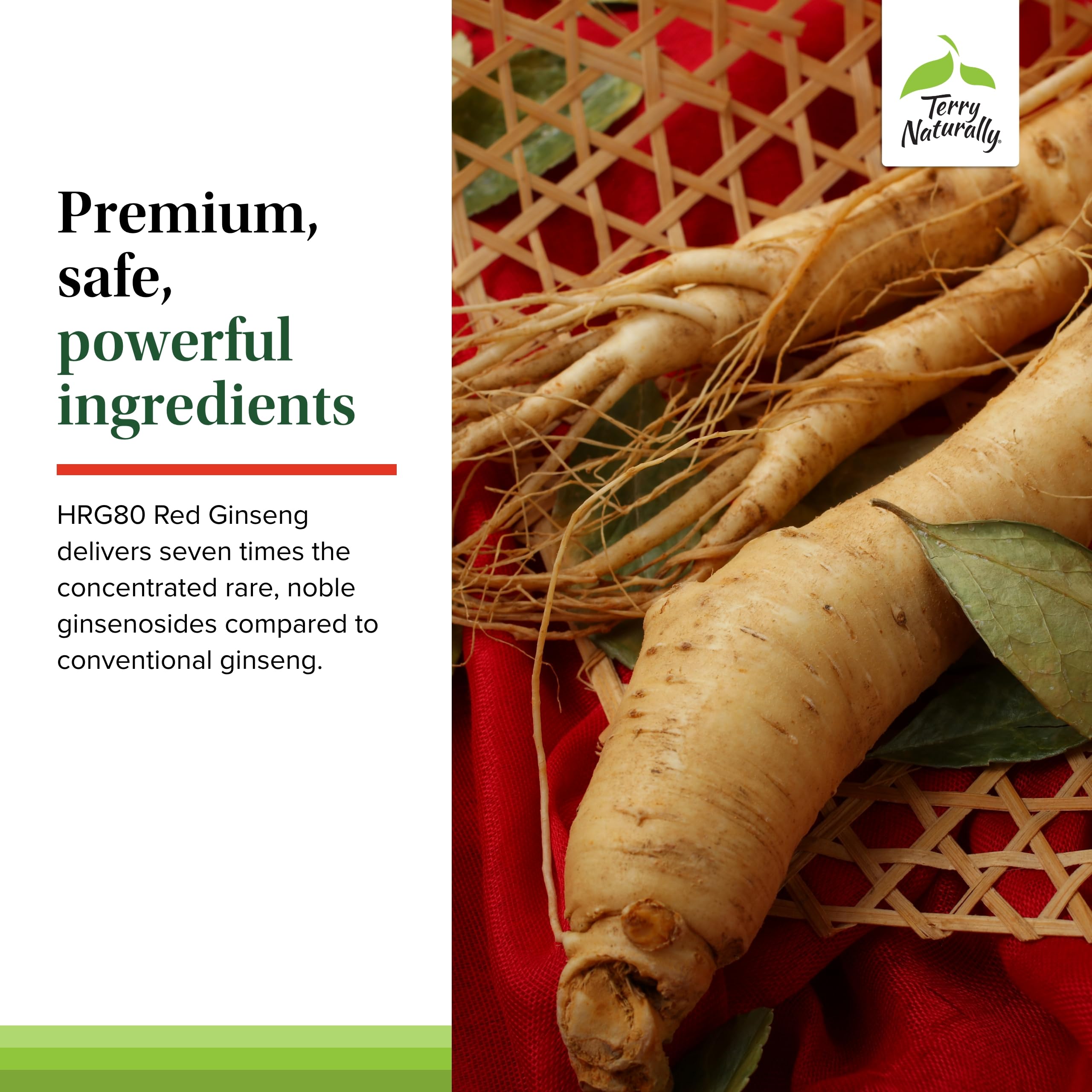 Terry Naturally HRG80 ginseng rouge – énergie et concentration au travail.