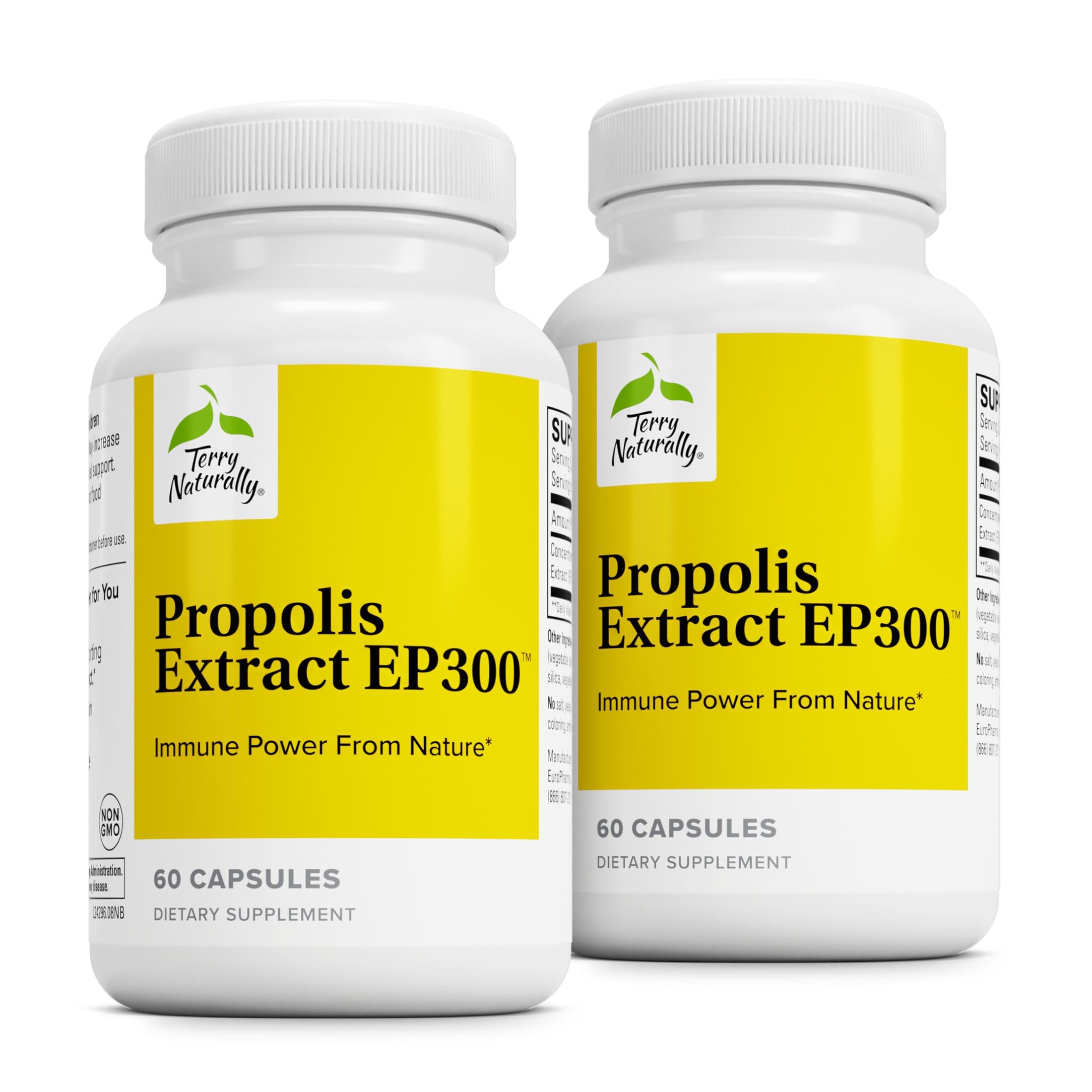 Terry Naturally Propolis EP300 — bouteille avec gélules et soutien immunitaire