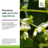 Terry Naturally Résveratrol Complex – Tableau nutritionnel: données claires sur les ingrédients