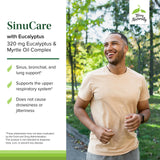 Gélules molles SinuCare, faciles à avaler et adaptées au soutien respiratoire.