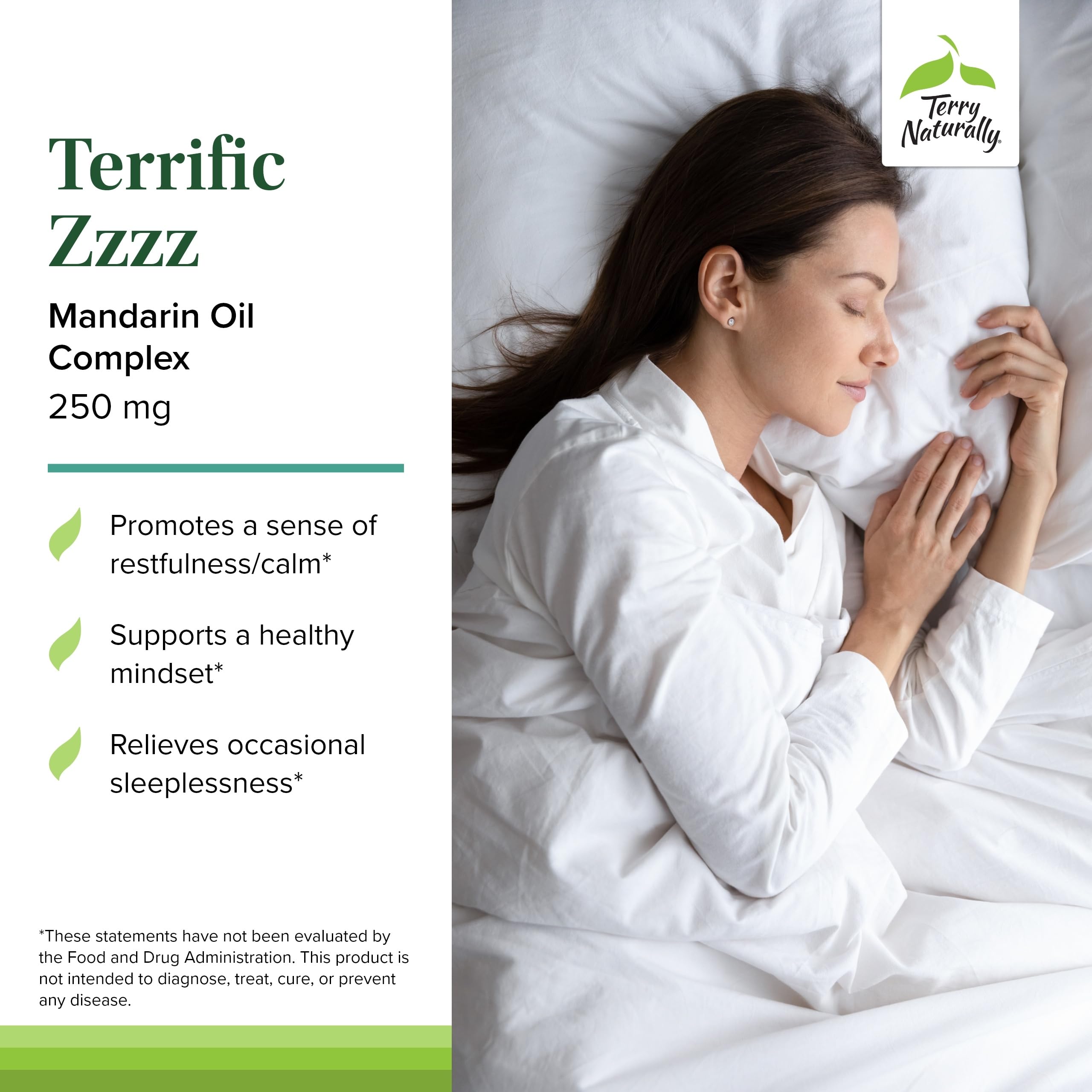 Terrific Zzzz: mandarine, mélisse et lavande pour la détente nocturne.
