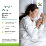 Terrific Zzzz: mandarine, mélisse et lavande pour la détente nocturne.