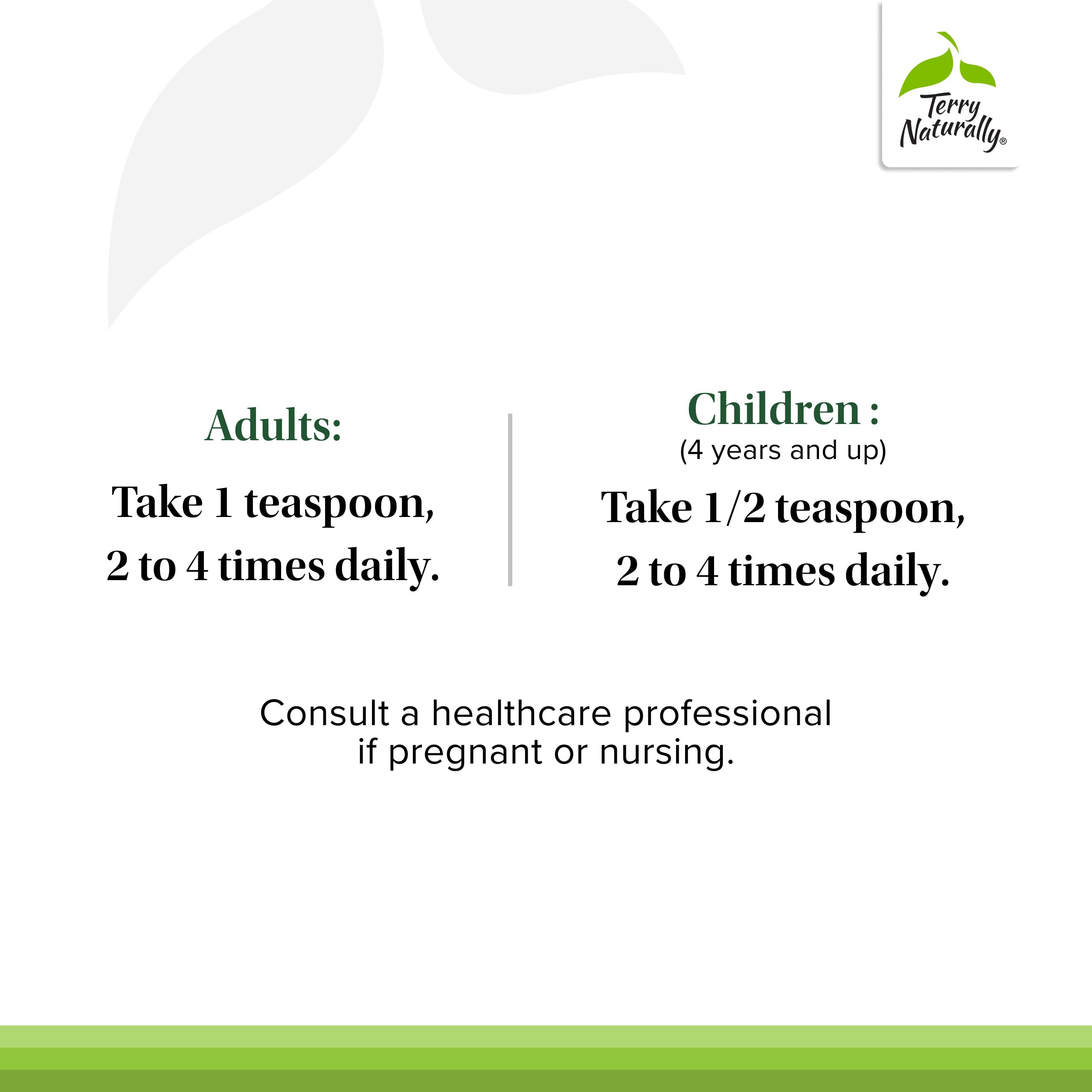 Ingrédients clés thym – Terry Naturally Bronchial Clear Liquid.