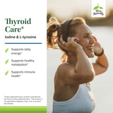 Terry Naturally Thyroid Care, étiquette détaillant les ingrédients clés.