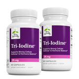 Terry Naturally Tri-Iodine — bouteille montrant des capsules pour soutien thyroïdien potentiel