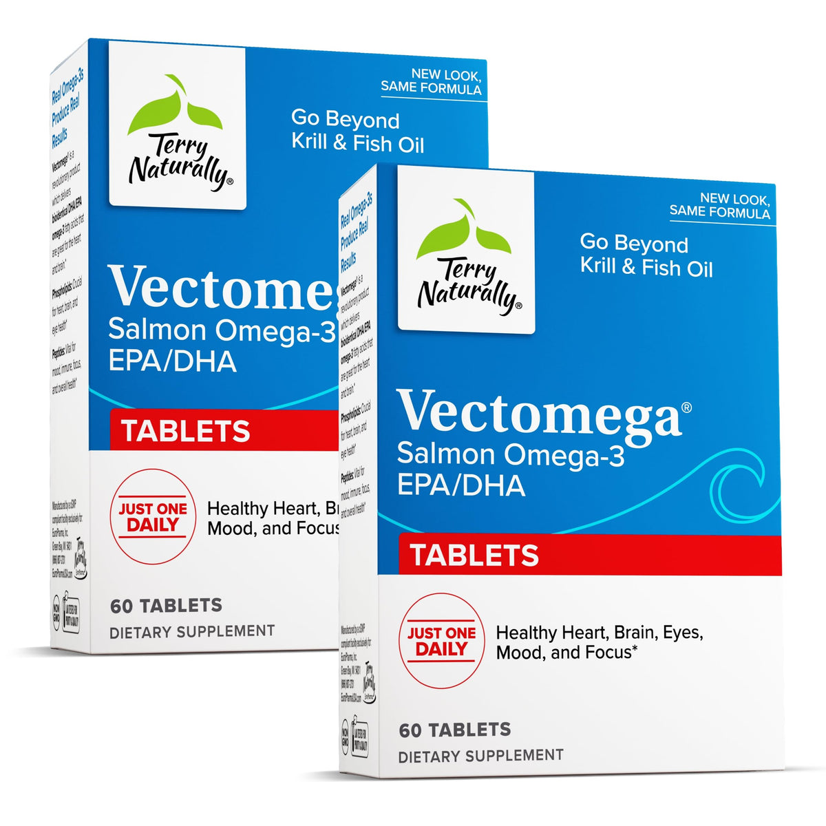 Vect omega de Terry Naturally : boîte prête pour l'apport oméga-3.