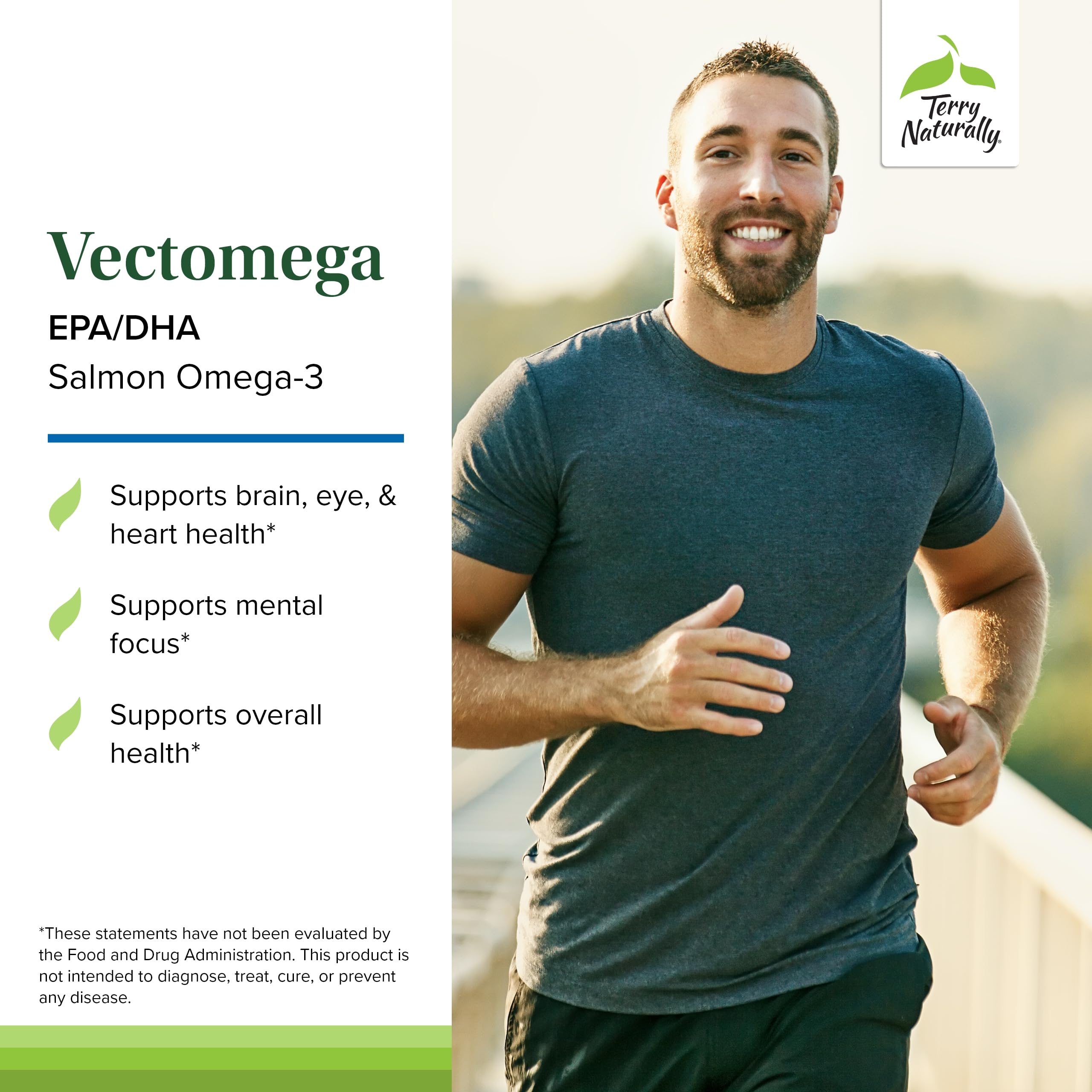 Vectomega de Terry Naturally, phospholipides, absorption améliorée des oméga et efficacité potentielle.