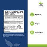 Gélules Terry Naturally Zinc Plus Selenium en gros plan, zinc bisglycinate pour absorption potentielle.