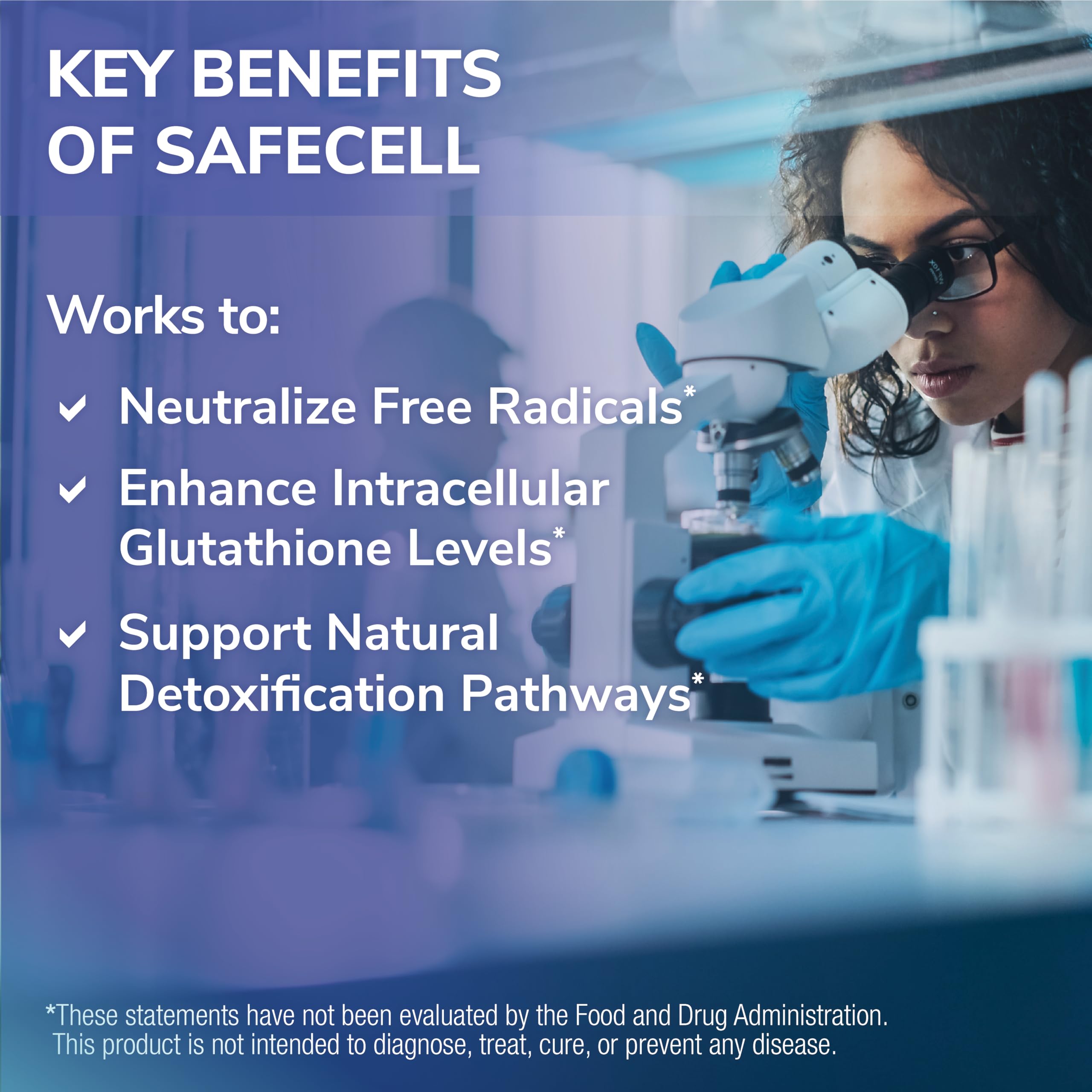 Biodisponibilite nano accrue avec SafeCell S-Acetyl-Glutathione.