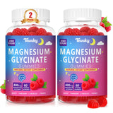 Gommes Tewuky magnésium glycinate framboise dans flacon.