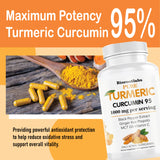 TEYAOE Biorootlabs Turmeric Curcumin, dose-gelules, prise pratique avec repas.