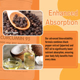 TEYAOE Biorootlabs Turmeric Curcumin, emballage-voyage-compact, idéal pour les déplacements.