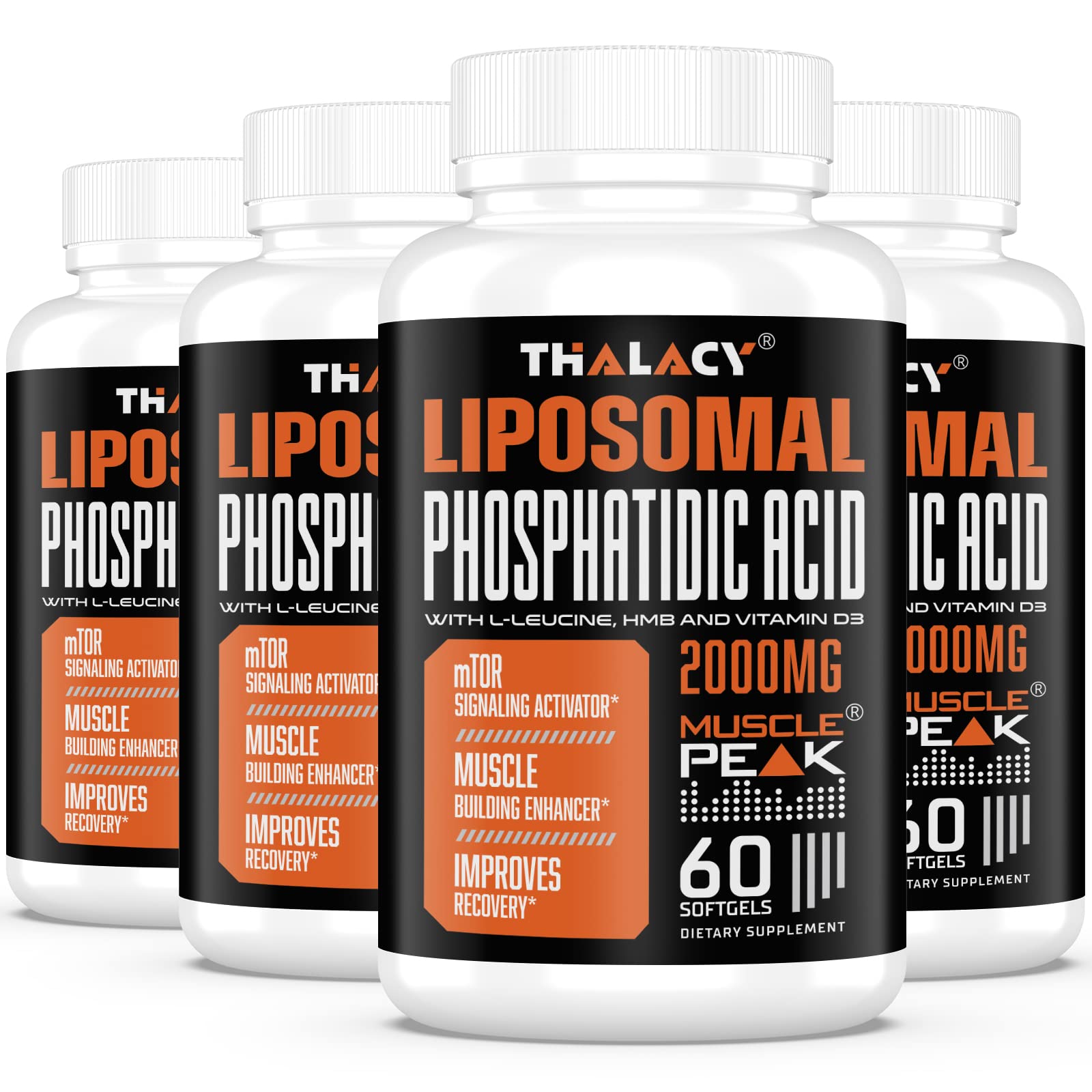 Thalacy: bouteille acide phosphatidique liposomale pour absorption améliorée pendant l’entraînement.