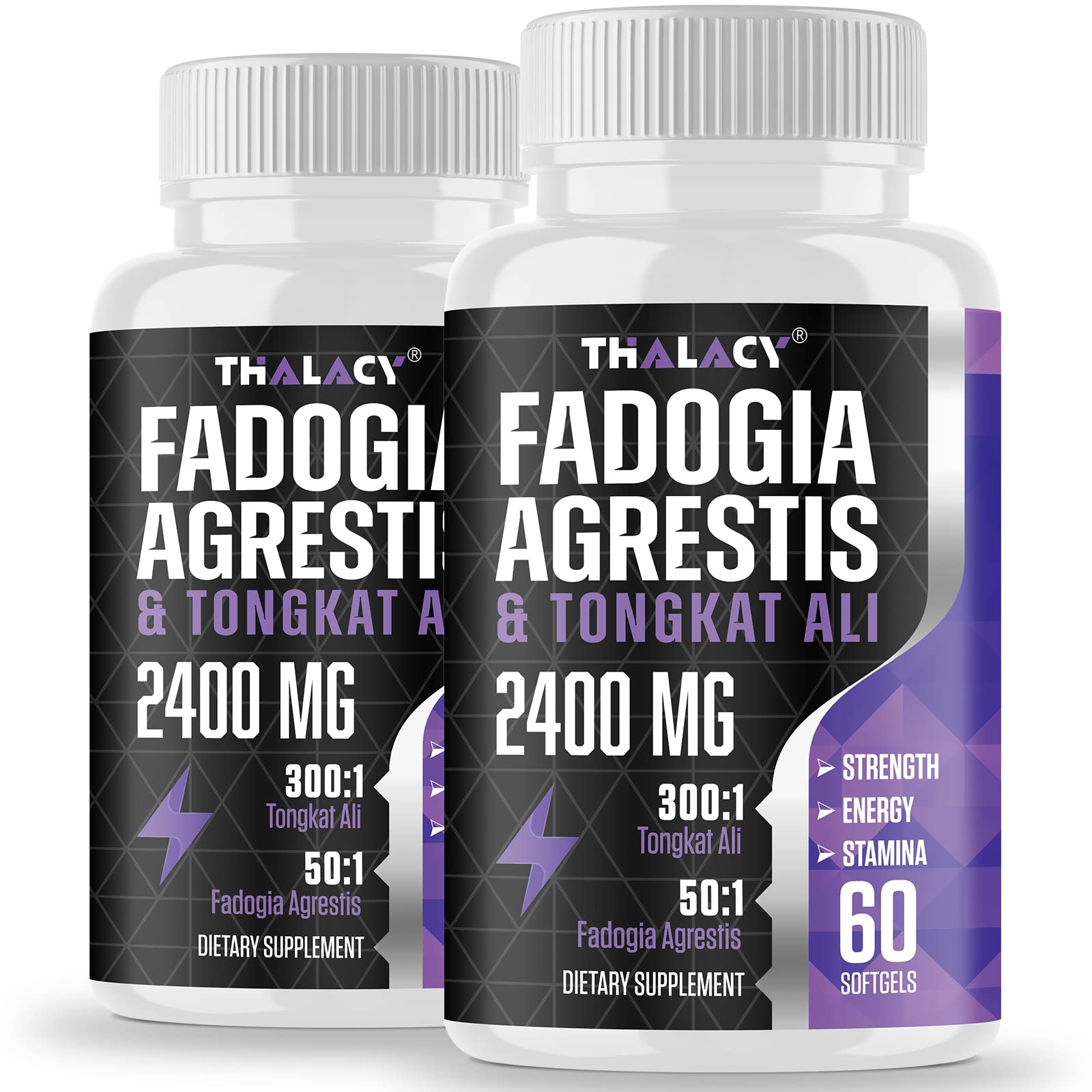 Thalacy flacon gélules fadogia-tongkat : formulation à haute concentration pour soutenir l'endurance musculaire.