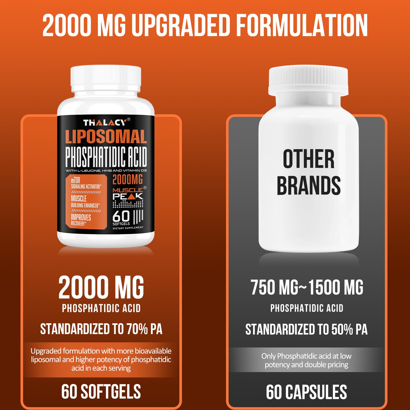 Capsules Thalacy PA liposomale utilisées dans un cadre d’entraînement musculaire.