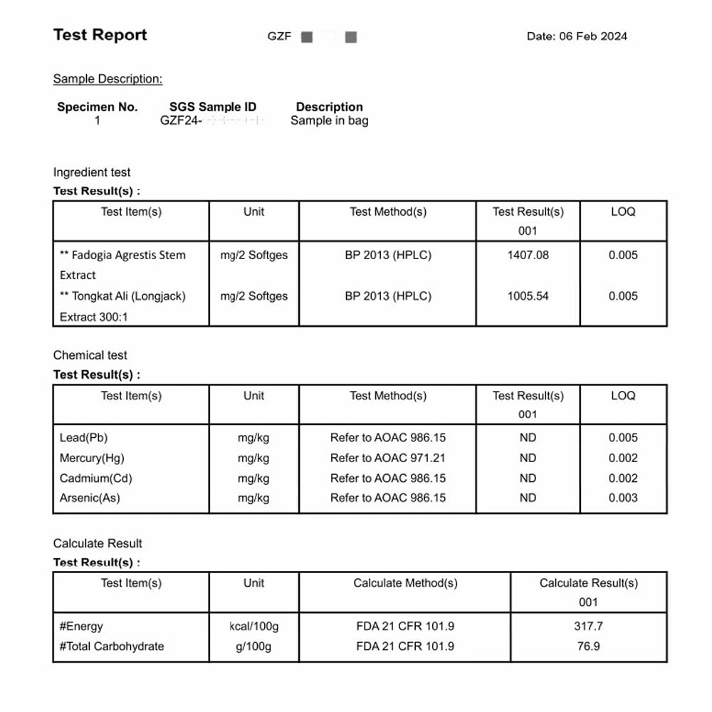 Étiquette Thalacy montrant les ratios d'extraction 50:1 et 300:1.