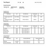 Étiquette Thalacy montrant les ratios d'extraction 50:1 et 300:1.