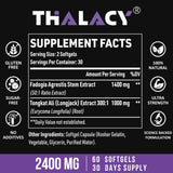 Thalacy gélules pré-entraînement : deux gélules faciles à avaler avant l'effort.