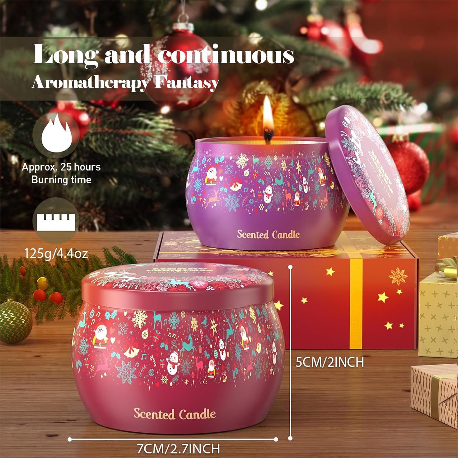 THAUSDAS bougie vanille parfum réconfortant ambiance douillette