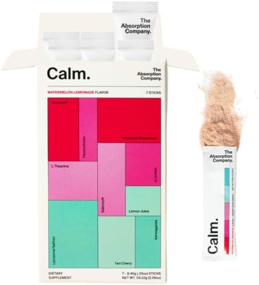 The Absorption Company Calm Drink Mix sachet pasteque-citronnade pour hydratation rapide et relaxation