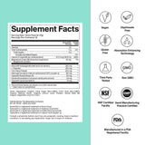 The Absorption Company Calm Drink Mix versement dans un verre, dégustation rafraîchissante et zen