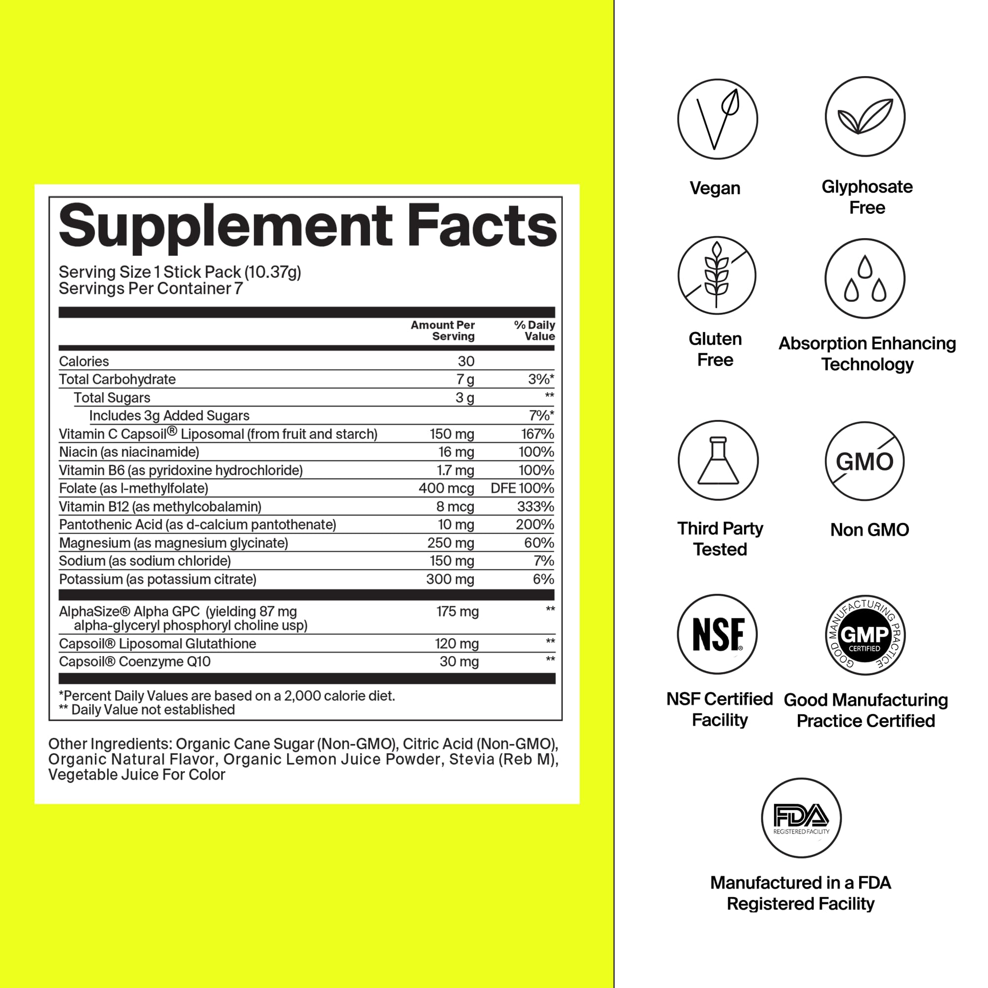 The Absorption Company – saveur mangue-citron pour rafraîchir l’entraînement.